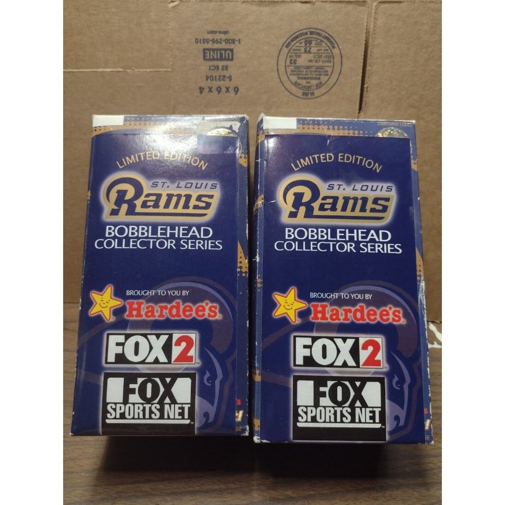 VTG Lot of 2 St. Louis Rams 2002 Bobbleheads #76 Pace #98 Wistrom